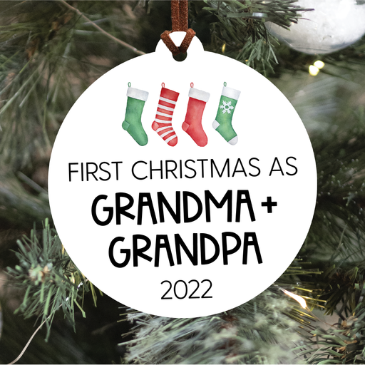First Christmas As Grandparents Ornament