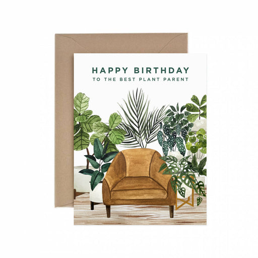 Happy Birthday Best Plant Parent Greeting Card