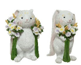 Decorative Bunny with Flowers