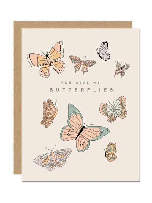 Maddon and Co - You Give Me Butterflies Card