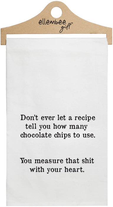 Don't Let Recipe tell how many Chocolate Chips | White Tea Towel