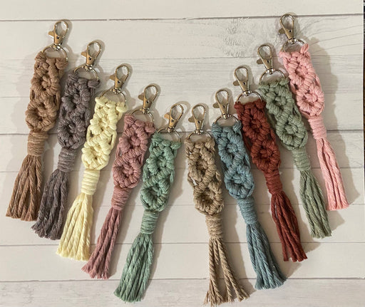 Boho Macrame key chain