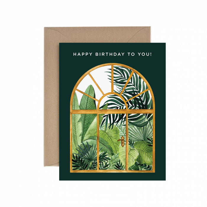 Glasshouse Happy Birthday Greeting Card