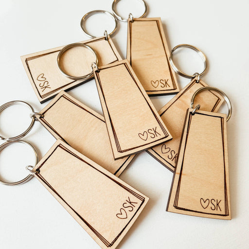 Saskatchewan Wooden Keychain