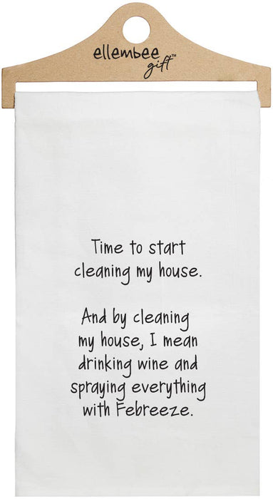 Time to Start Cleaning My House Febreeze | White Tea Towels