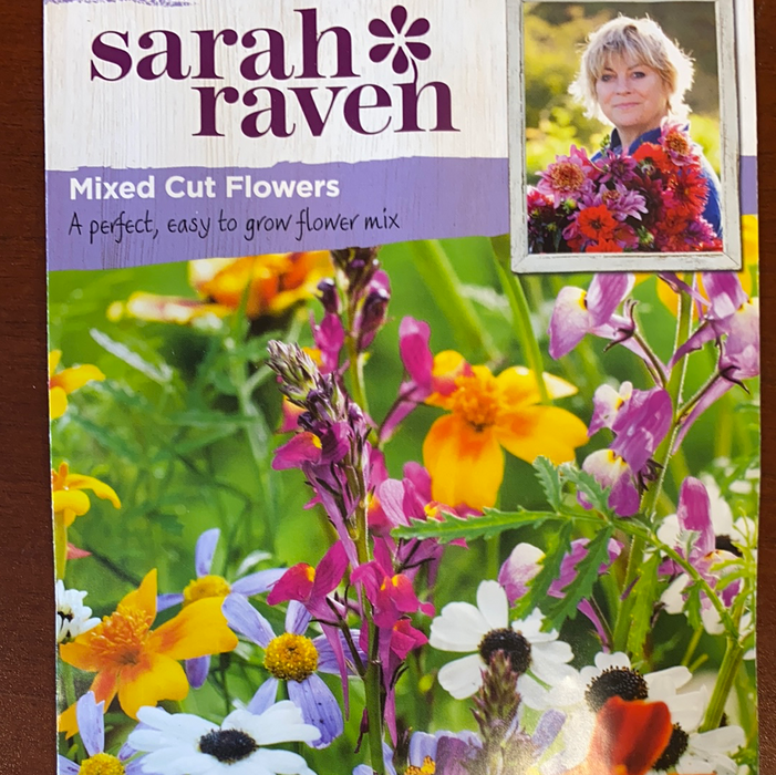 Mixed Cut Flowers -Seed Packet- Sarah Raven