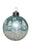 Ornament Ball Blue/Teal with Trees and Stars