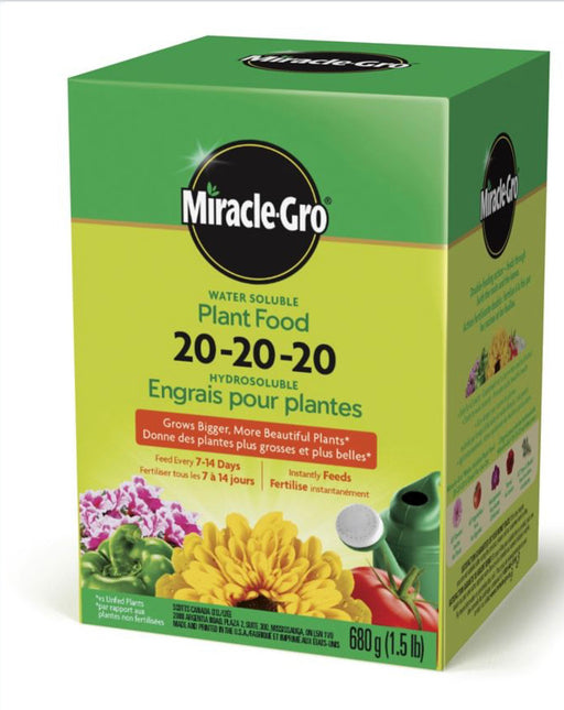 Miracle Gro fertilizer 20-20-20