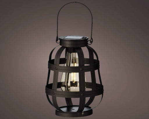 Black Metal Solar Lantern