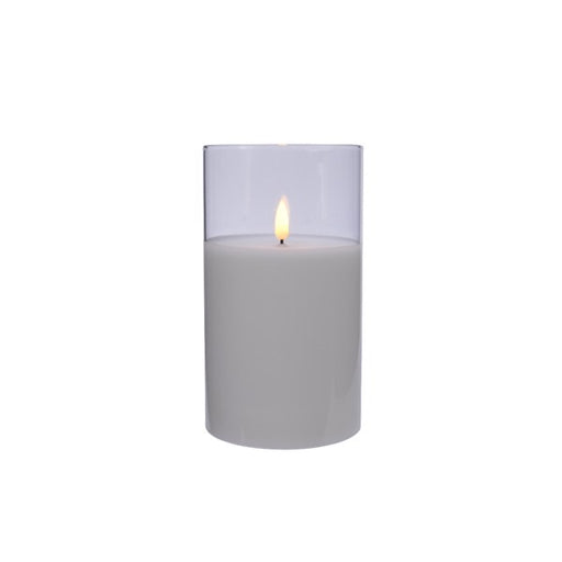 LED Wax Candle in Glass