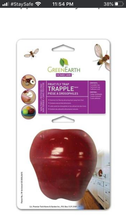 Trapple Apple Fruit Fly Trap