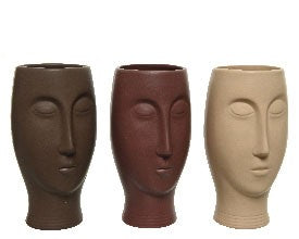 Porcelain Vase with Facial Features